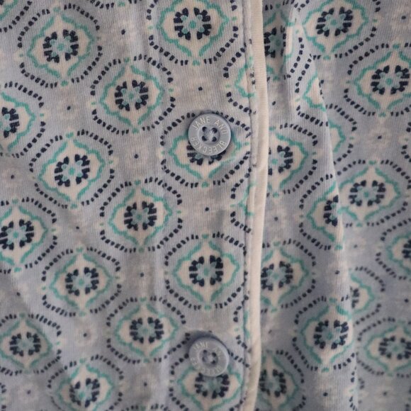 Jane & Bleecker Womens Sz M Blue 2-Piece Cotton Matching Sleepwear Pajama Set - Picture 8 of 16